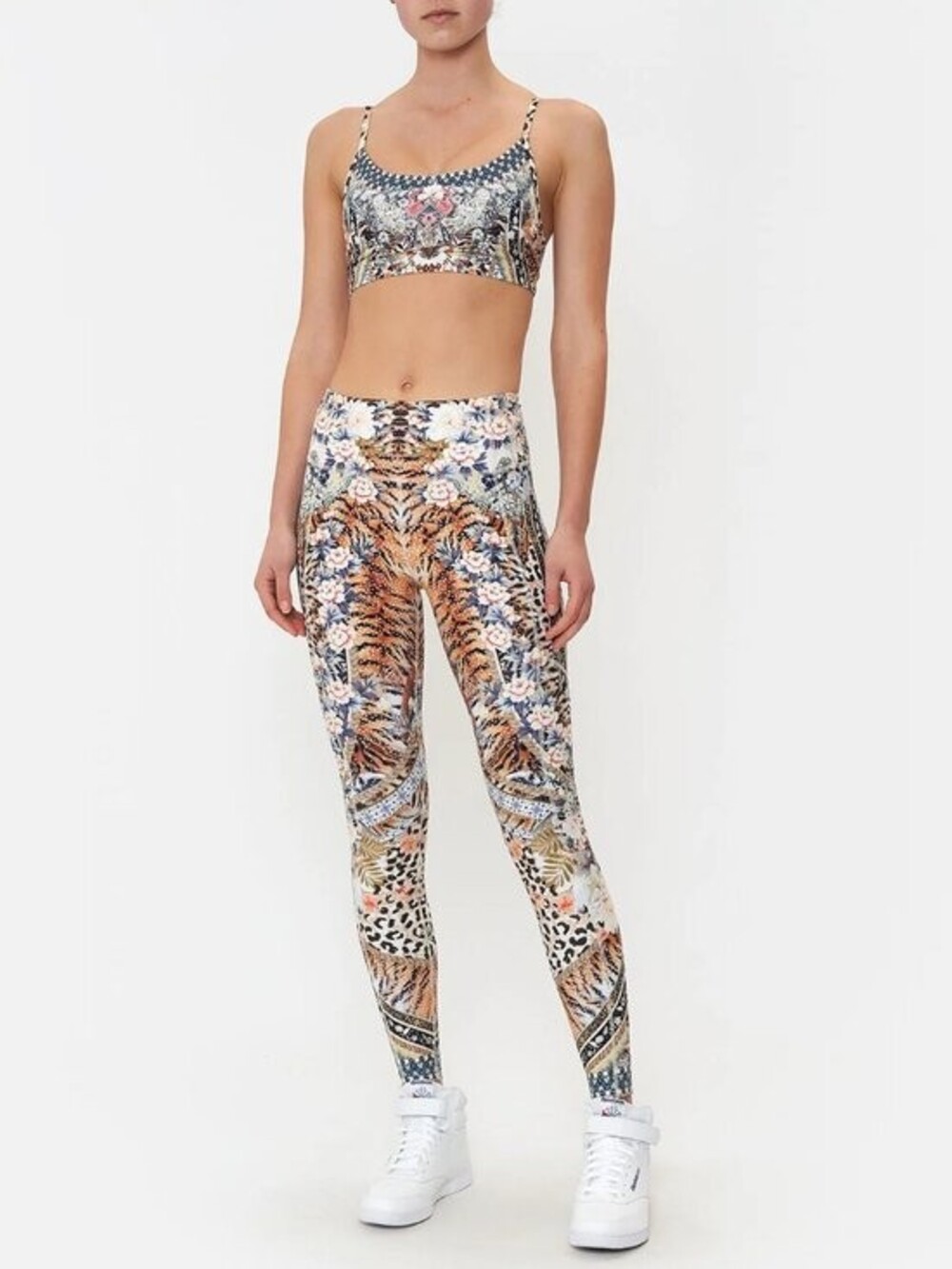 Camilla Moto Maiko Legging Active Wear Crop Set Size Small